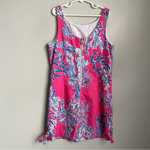 Lilly Pulitzer Cathy Samba Vibrant Pink and Blue Sleeveless Dress Size 14 - Picture 3 of 10